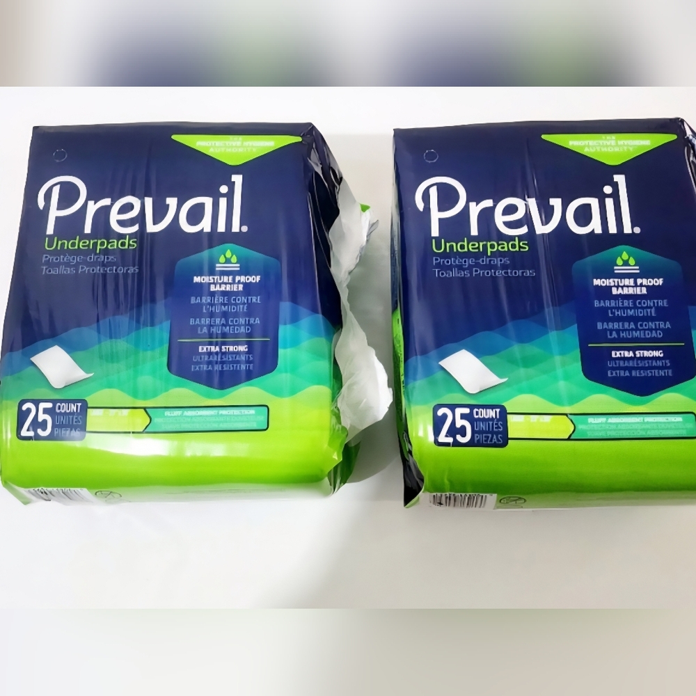 2 Pack Bundle Prevail Underpads 50 Total
